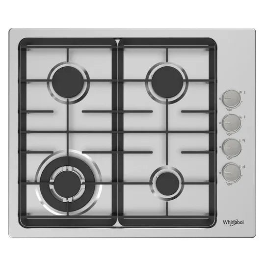 Whirlpool 60cm 4-Burner Gas Cooktop Stainless Steel - AKC640IXOC