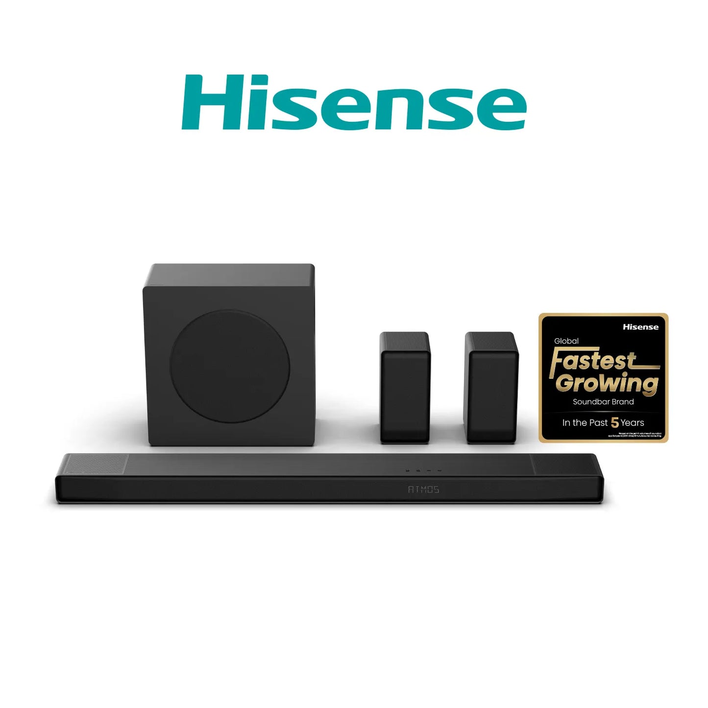 Hisense 5.1.4ch Dolby Atmos Soundbar with Wireless Subwoofer - AX5140Q