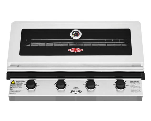 BeefEater 1200 Series 4-Burner Built-In BBQ Stainless Steel - BBG1240SB