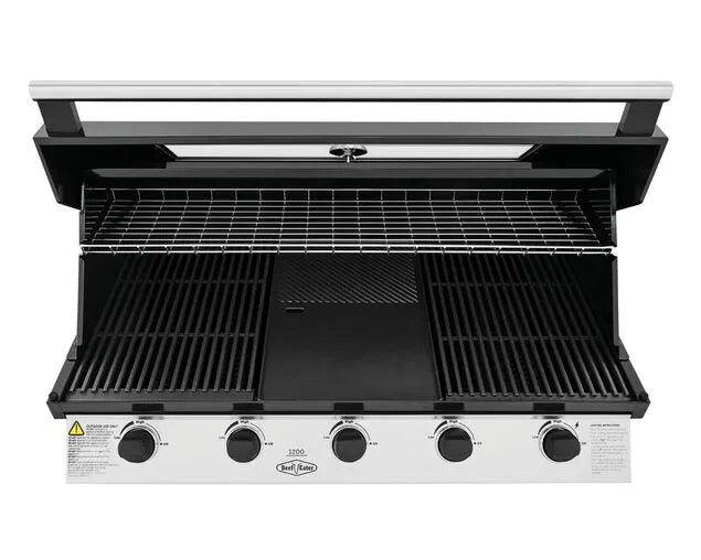 BeefEater 1200 Series 5-Burner Built-In BBQ Black Enamel - BBG1250BB