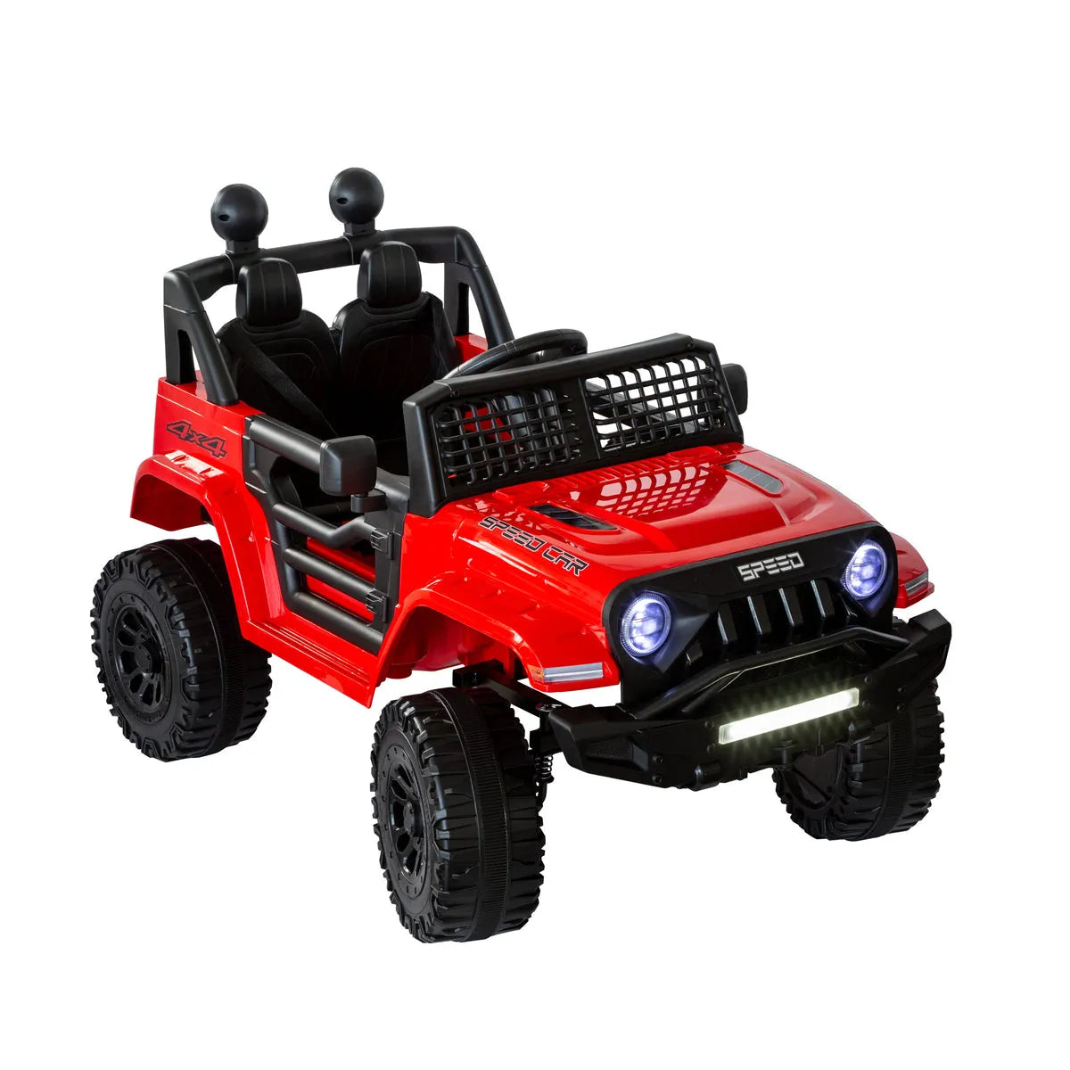Lenoxx Jeep-Inspired Remote Control Ride-On Electric Car Red - BHM6588R