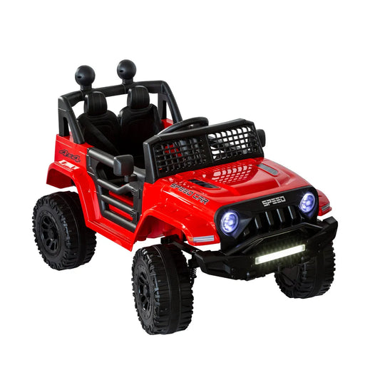 Lenoxx Jeep Inspired Remote Controlled Ride-on Children's Electric Car Red BHM6588R