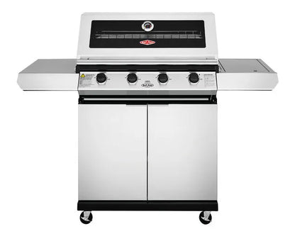 BeefEater 1200 Series 4-Burner BBQ with Side Burner and Trolley Stainless Steel - BMG1241SB