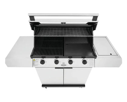 BeefEater 1200 Series 4-Burner BBQ with Side Burner and Trolley Stainless Steel - BMG1241SB