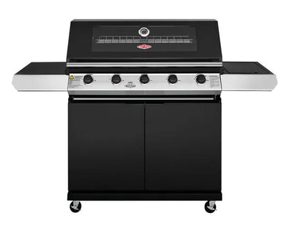 BeefEater 1200 Series 5-Burner BBQ with Side Burner and Trolley Black Enamel - BMG1251BB