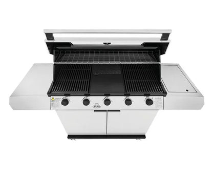 BeefEater 1200 Series 5-Burner BBQ with Side Burner and Trolley Stainless Steel - BMG1251SB