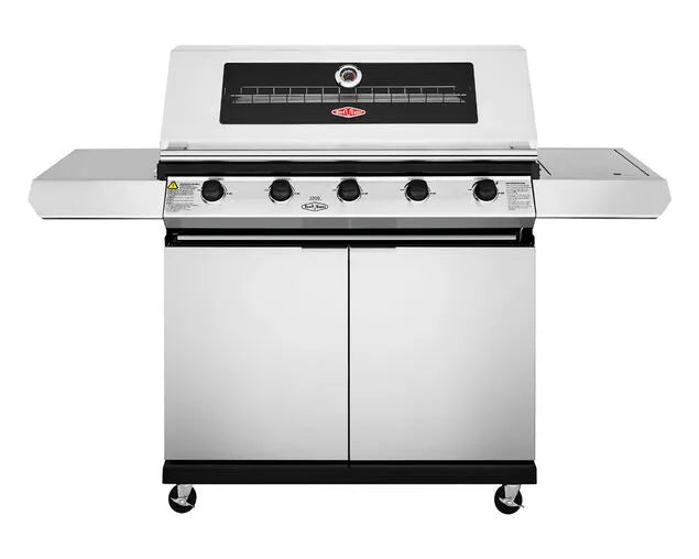 BeefEater 1200 Series 5-Burner BBQ with Side Burner and Trolley Stainless Steel - BMG1251SB
