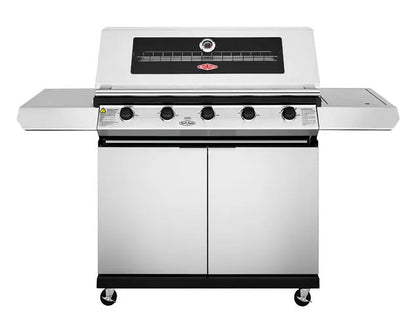 BeefEater 1200 Series 5-Burner BBQ with Side Burner and Trolley Stainless Steel - BMG1251SB