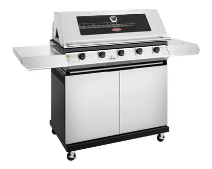 BeefEater 1200 Series 5-Burner BBQ with Side Burner and Trolley Stainless Steel - BMG1251SB