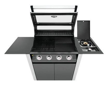 BeefEater 1600 Series 4-Burner BBQ with Side Burner and Trolley Dark - BMG1641DA