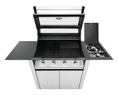 BeefEater 1600 Series 4-Burner BBQ with Side Burner and Trolley Stainless Steel - BMG1641SA