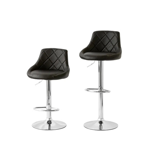 Hacienda Bar Stool with Swivel Leg and PU Seat 56 x 51 x 105cm BS524B