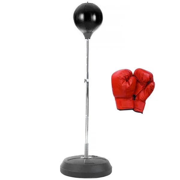 Lenoxx Free-Standing PU Punching Ball and Boxing Gloves Set - BST180