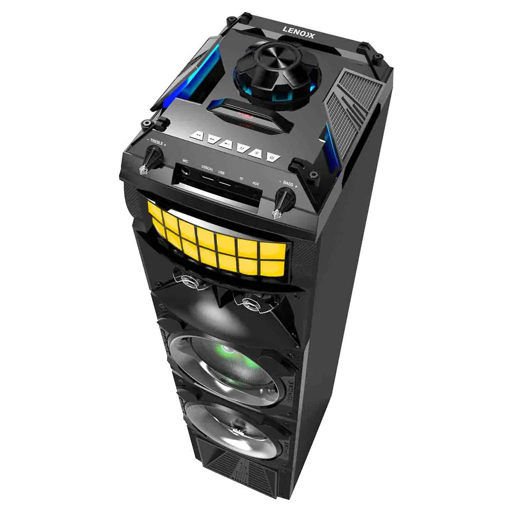 Lenoxx LED Stage Lights Portable Wireless Speaker 80W RMS - BT9350