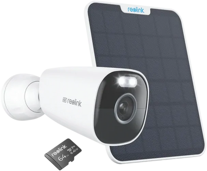 Reolink Argus Eco Ultra 4K Dual-Band WiFi Battery Camera with Solar Panel 2 & 64GB microSD Card BWB4K09SP64
