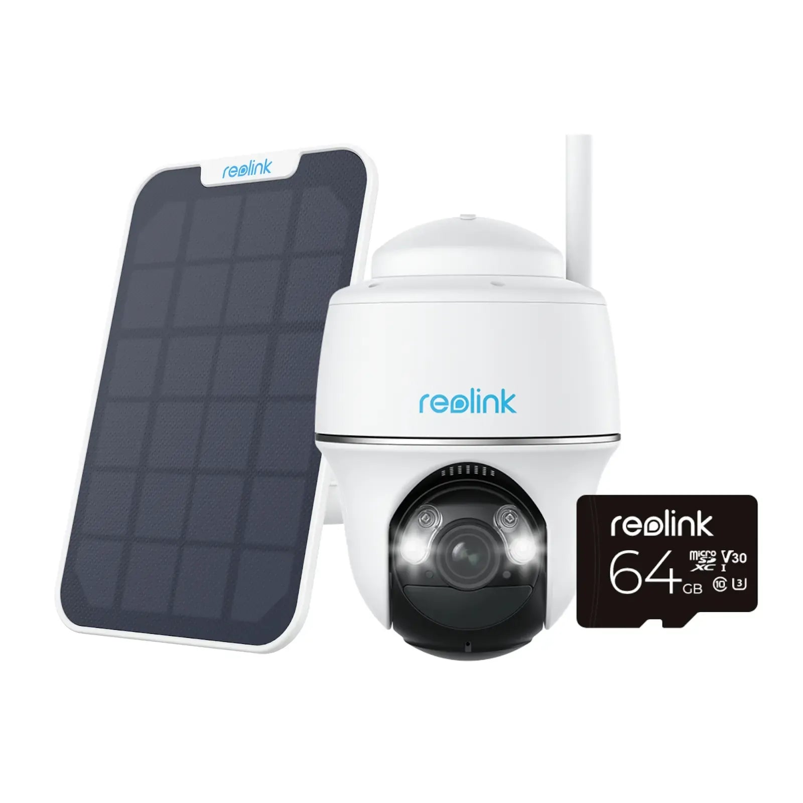 Reolink Argus PT 5MP Wireless Battery Camera with Solar Panel BWPT2K05SP64