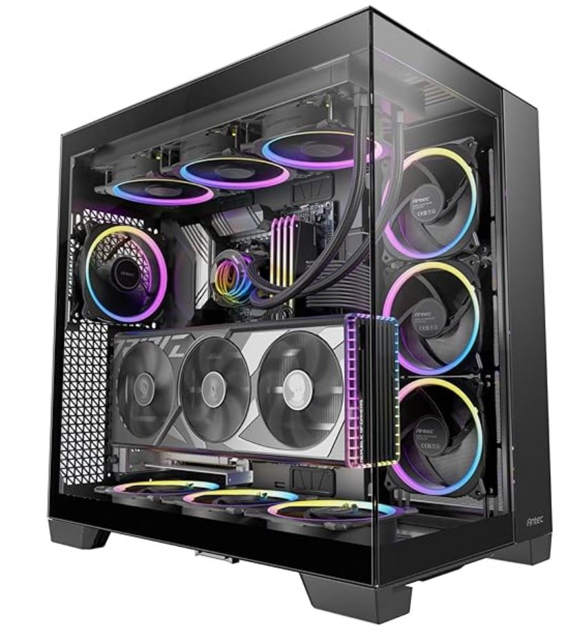 Antec C8 ARGB E-ATX, ATX, Dual Chamber, 2x 16CM ARGB Reverse Fans, 1x 14CM ARGB, USB-C, Large Clearance, 8x PCI for Large GPU, Ultra Case, C8-ARGB