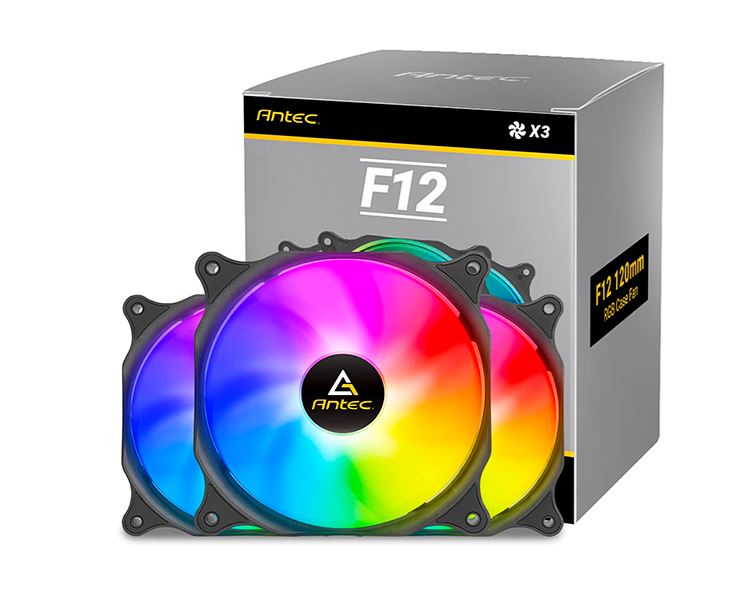 Antec F12 Racing ARGB 3 Pack w/ ARGB and PWM Controller. Full Spectrum ARGB lighting and efficient cooling. Visual appealing 120mm x 3 Case Fan.(LS), F12 Racing ARGB 3PK