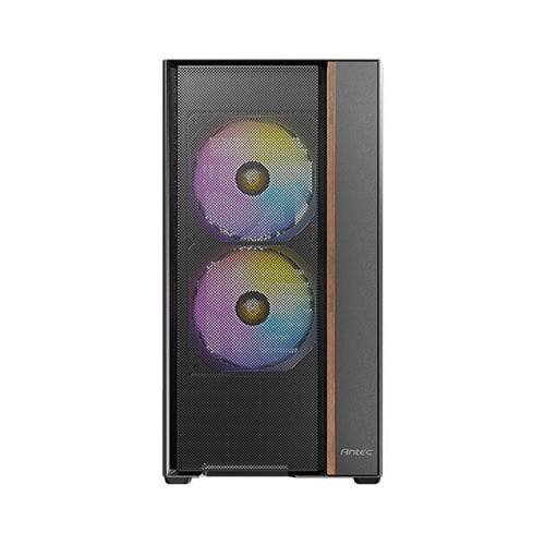 Antec Flux Rear ATX Micro-ATX ITX, TG side, 7 slots, 1x3.5',2x2.5', 5 fans incl ARGB, 360mm rad, GPU<=400mm, Mid Tower case