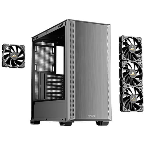 Antec P7 S 478 x 222 x 465 mm ATX/M-ATX/ITX, Steel + Plastic, USB-C 3.2, 4x120mm PWM fans, 360mm radiator, GPU 405mm, PSU 270mm Mid-Tower ATX Case