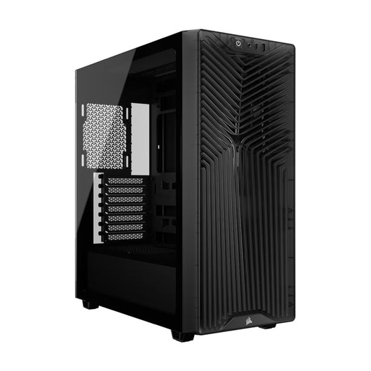 Corsair 3200D RS Mid-Tower PC Case - Smoke, ATX mATX ITX, TG panel, 400mm GPU, 165mm CPU, 360mm rad, USB-C, 7 slots, 2x2.5 1x3.5, 2yr wty, steel TG, CC-9011336-WW