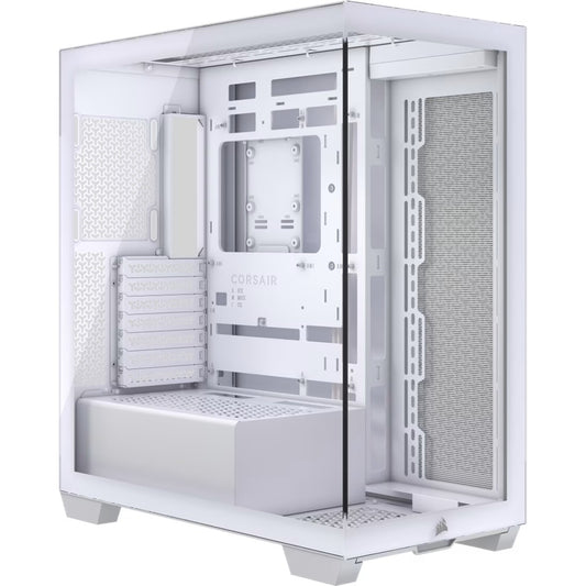 Corsair 3500X Mid-Tower PC Case - White, Steel, Tempered Glass, ATX/E-ATX, 7 Slots, 425mm GPU, 170mm CPU, 2yr wty, CC-9011277-WW