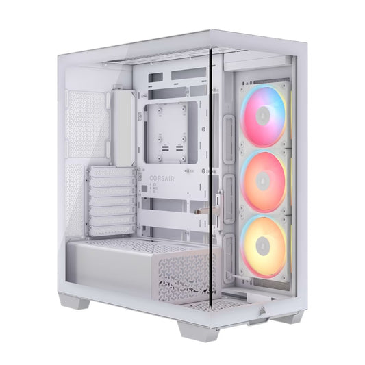 Corsair 3500X LX-R RGB iCUE LINK Mid-Tower PC Case - White, E-ATX, Side 360mm Rad, Glass Panels, USB-C, RS ARGB Fans, 425mm GPU, iCUE LINK Ready, CC-9011325-WW