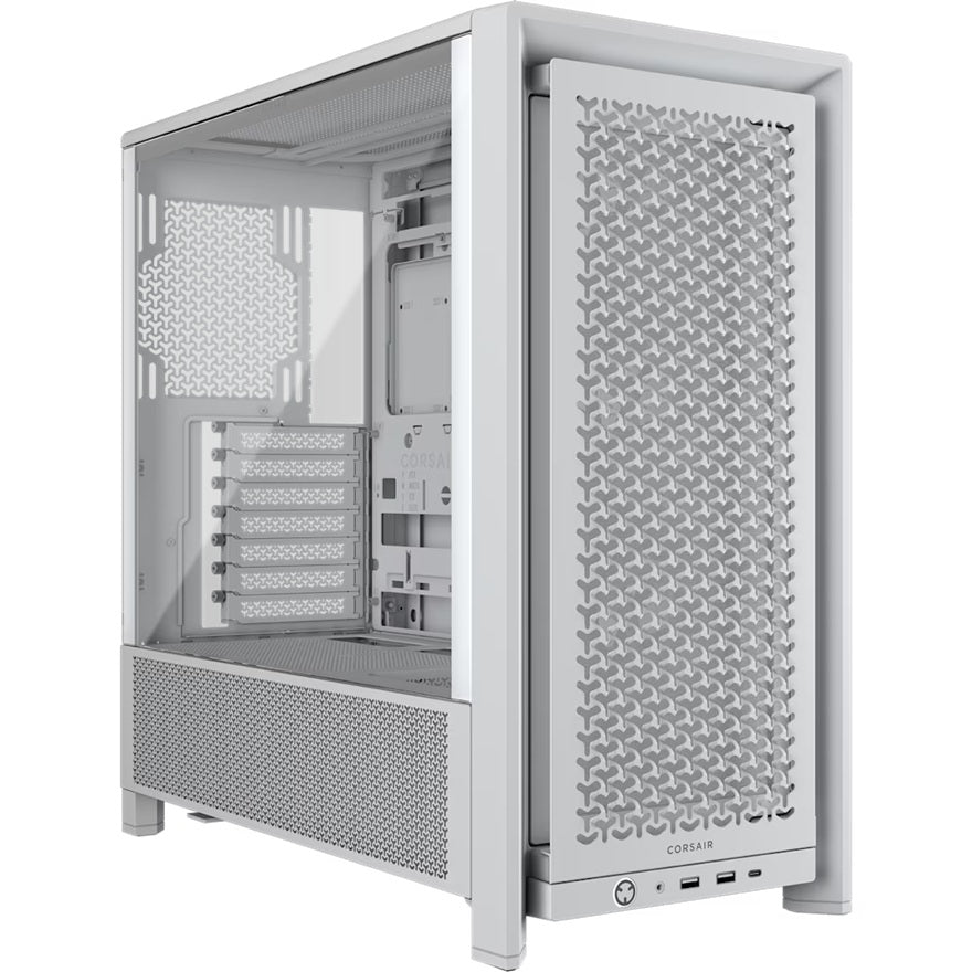 Corsair FRAME 4000D RS Modular Mid-Tower PC Case - White, ATX, 430mm GPU, 170mm CPU cooler, 360mm rad, 1x USB-C 3.2 Gen 2, CC-9011313-WW