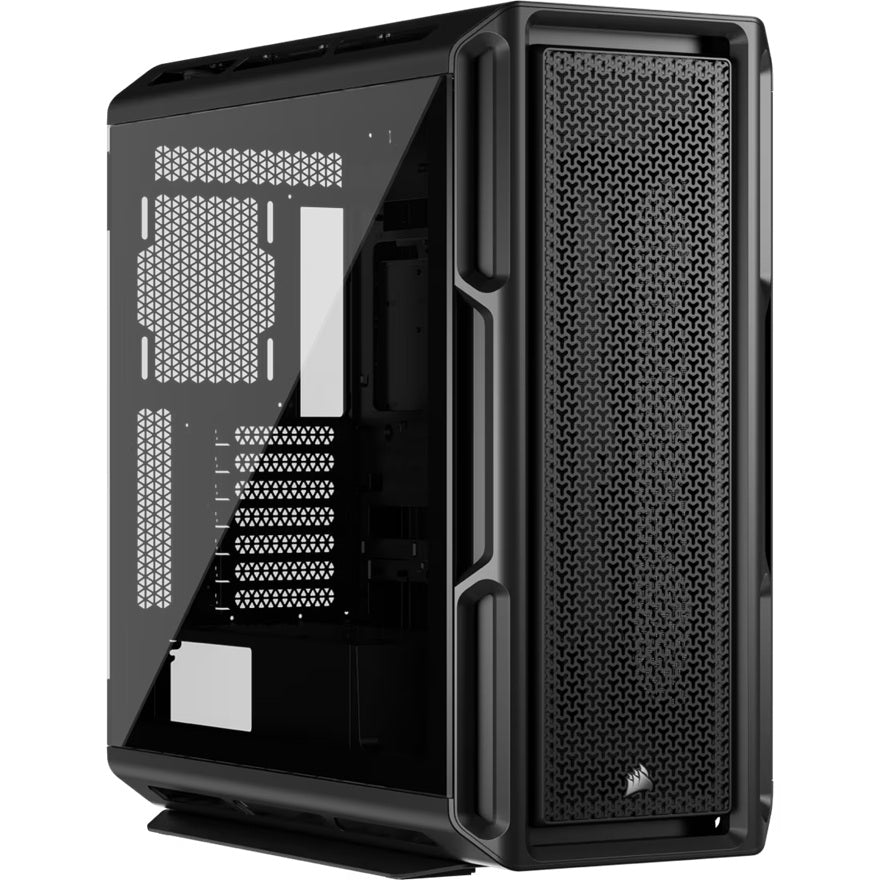 Corsair 5000T Mid-Tower High-Performance PC Case - Black, ATX, 450mm GPU, 250mm PSU, 170mm CPU cooler, 360mm rad, 1x USB-C 3.2 Gen2, CC-9011300-WW
