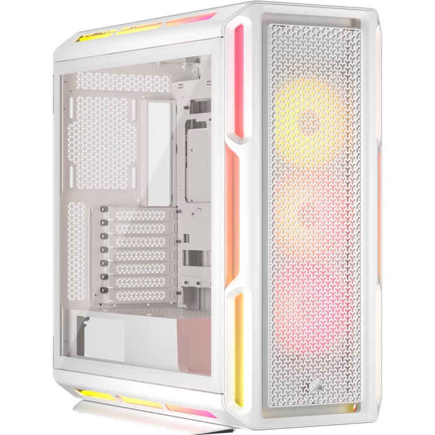 Corsair iCUE LINK 5000T LX RGB Mid-Tower High-Performance PC Case - White, ATX, 450mm GPU, 170mm CPUcooler, 360mm rad, 3x LX120 RGB, 1x USB-C 3.2 Gen2, CC-9011299-WW