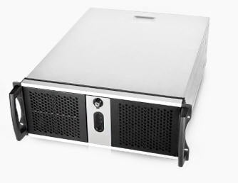 Chenbro RM42300 Black 4U Rackmount Case, No PSU, 2x USB 2.0, External 3x 5.25',Internal 4x 3.5', 1x Slim ODD Slot, 1x 120mm Fan, RM42300H02