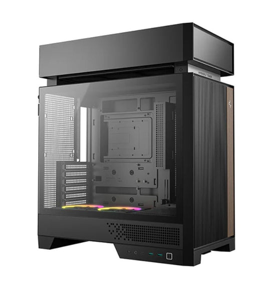 DeepCool CL660 Innovative Compartmentalized Optimized ATX Case. Pre-installed Dual ARGB Fans, Build-in Atmosphere, R-CL660-BKNNA0-G-1
