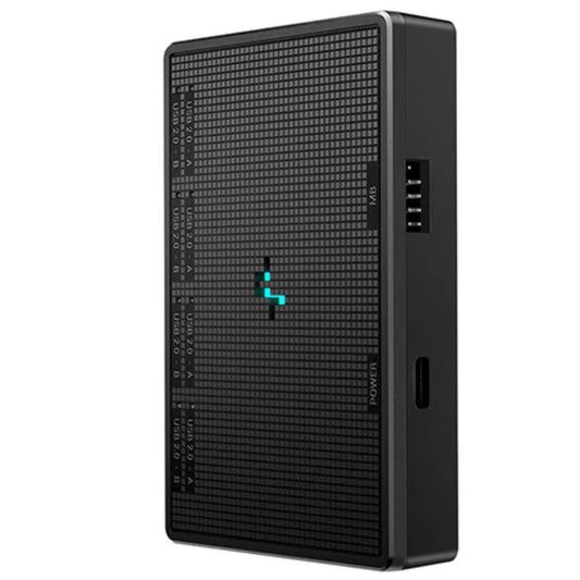 DeepCool UH-04 9-Pin USB 2.0 Hub, Magnet & Screw Fixation, USB2.0-9PINx1,USB Type-Cx1,USB2.0-9PINx4, R-XE010A-BKNNO-G