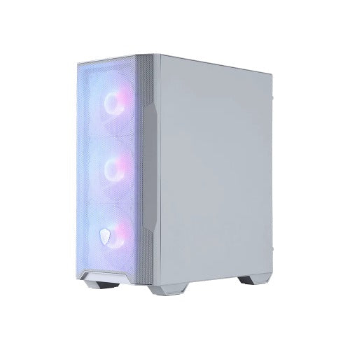 MSI MAG FORGE M100R WHITE, Micro ATX Case, 1x USB 3.2, 2x USB 2.0, 1x Audio, 1x Mic, 4x PCI-E, 2x 2.5', 2x 3.5', Micro ATX / Mini ITX