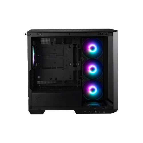 MSI MAG PANO M100R PZ BLACK Micro ATX Case, 1x USB 3.2, 2x USB 2.0, 1x Audio, 1x Mic, 4x PCI-E, 2x 2.5', 2x 3.5', Micro ATX / Mini ITX(LS)