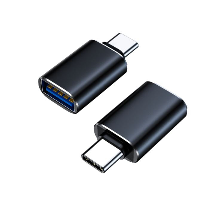 8Ware USB-C Male to USB-A Female OTG Adapter For Laptop, Wall Chargers,Phone Black, GC-3001UEAC
