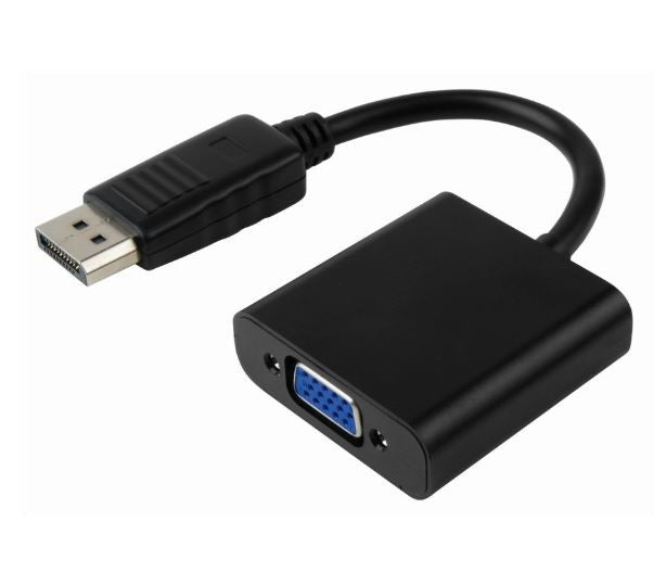 8ware DisplayPort DP to VGA Adapter Converter Cable 20cm - Male to Female for Desktop Computer Laptop PC Monitor Projector HDTV Chromebook Xbox, GC-DPVGA-2