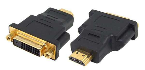 8Ware DVI-D to HDMI Female to Male Adapter Black compatible with TV, DVD, LCD monitor, GC-DVIHDMI