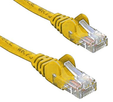 8ware CAT5e Cable 2m - Yellow Color Premium RJ45 Ethernet Network LAN UTP Patch Cord 26AWG CU Jacket, KO820U-2YEL