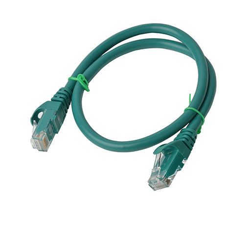 8Ware CAT6A Cable 0.25m (25cm) - Green Color RJ45 Ethernet Network LAN UTP Patch Cord Snagless, PL6A-0.25GRN
