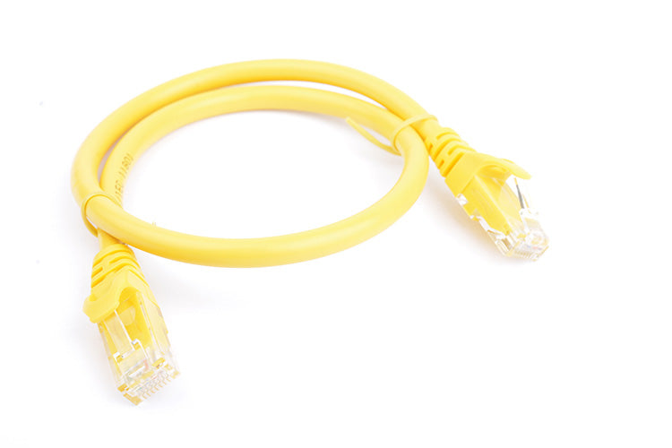 8ware CAT6 Cable 0.25m (25cm)- Yellow Premium RJ45 Ethernet Network LAN UTP Patch Cord 26AWG CU Jacket, PL6A-0.25YEL