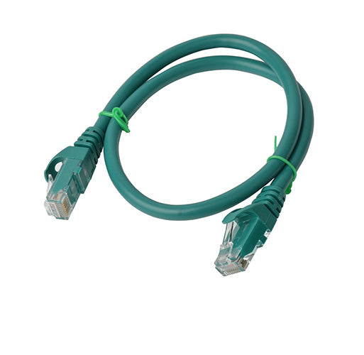 8Ware CAT6A Cable 0.5m (50cm) - Green Color RJ45 Ethernet Network LAN UTP Patch Cord Snagless, PL6A-0.5GRN