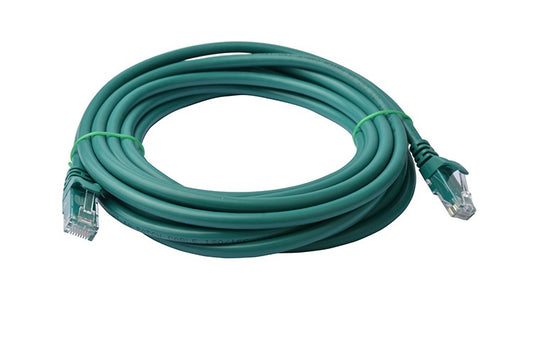 8Ware CAT6A Cable 10m - Green Color RJ45 Ethernet Network LAN UTP Patch Cord Snagless, PL6A-10GRN