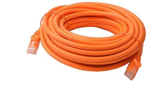8Ware CAT6A Cable 10m - Orange Color RJ45 Ethernet Network LAN UTP Patch Cord Snagless, PL6A-10ORG