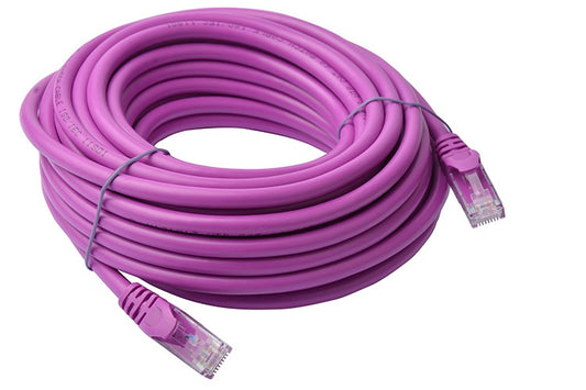 8Ware CAT6A Cable 10m - Purple Color RJ45 Ethernet Network LAN UTP Patch Cord Snagless, PL6A-10PUR