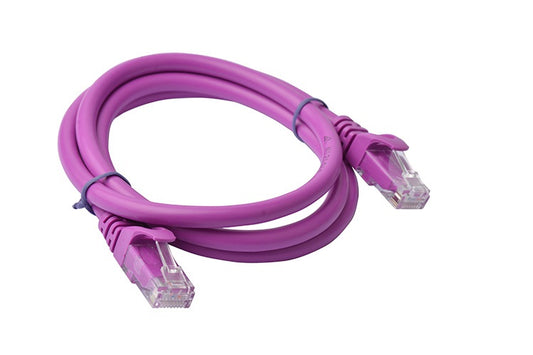 8Ware CAT6A Cable 1m - Purple Color RJ45 Ethernet Network LAN UTP Patch Cord Snagless, PL6A-1PUR