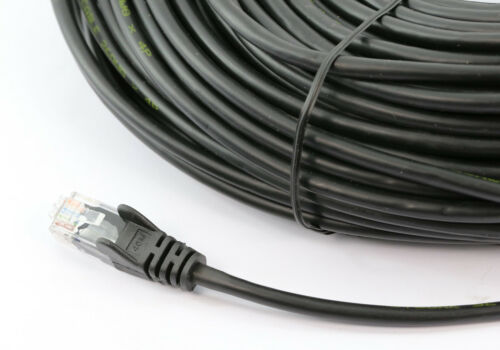 8Ware CAT6A Cable 20m - Black Color RJ45 Ethernet Network LAN UTP Patch Cord Snagless, PL6A-20BLK