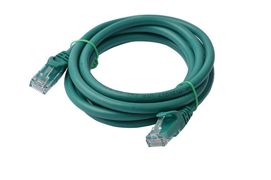 8Ware CAT6A Cable 2m - Green Color RJ45 Ethernet Network LAN UTP Patch Cord Snagless, PL6A-2GRN