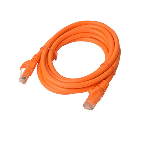 8Ware CAT6A Cable 2m - Orange Color RJ45 Ethernet Network LAN UTP Patch Cord Snagless, PL6A-2ORG