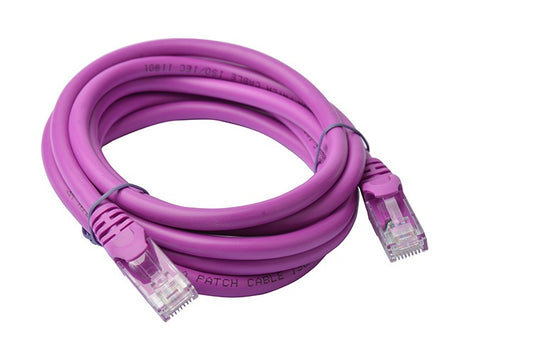8Ware CAT6A Cable 2m - Purple Color RJ45 Ethernet Network LAN UTP Patch Cord Snagless, PL6A-2PUR